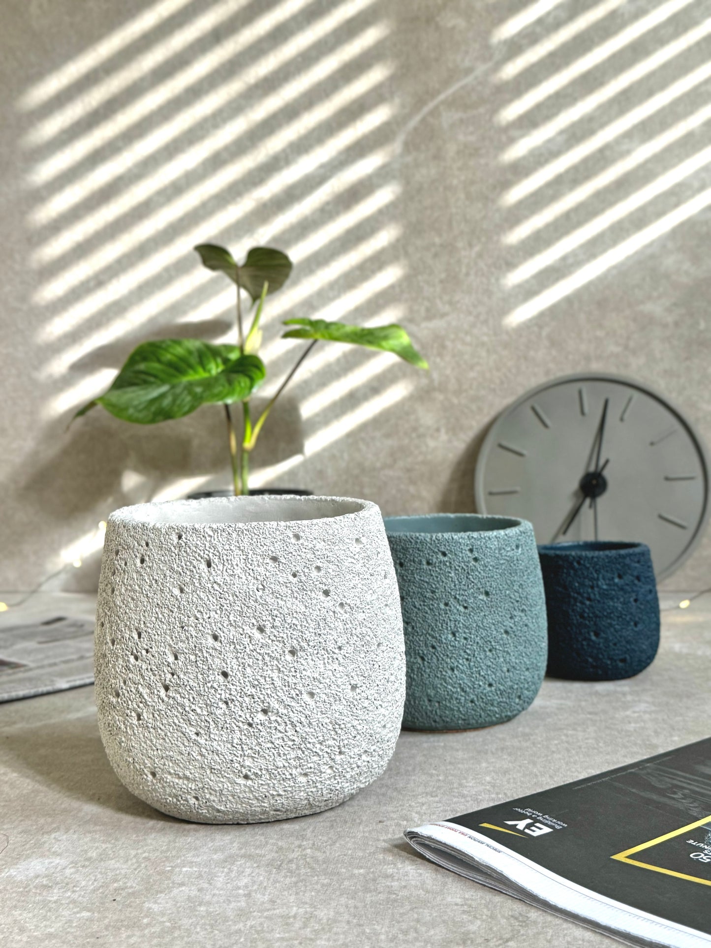 Lava Concrete Pots