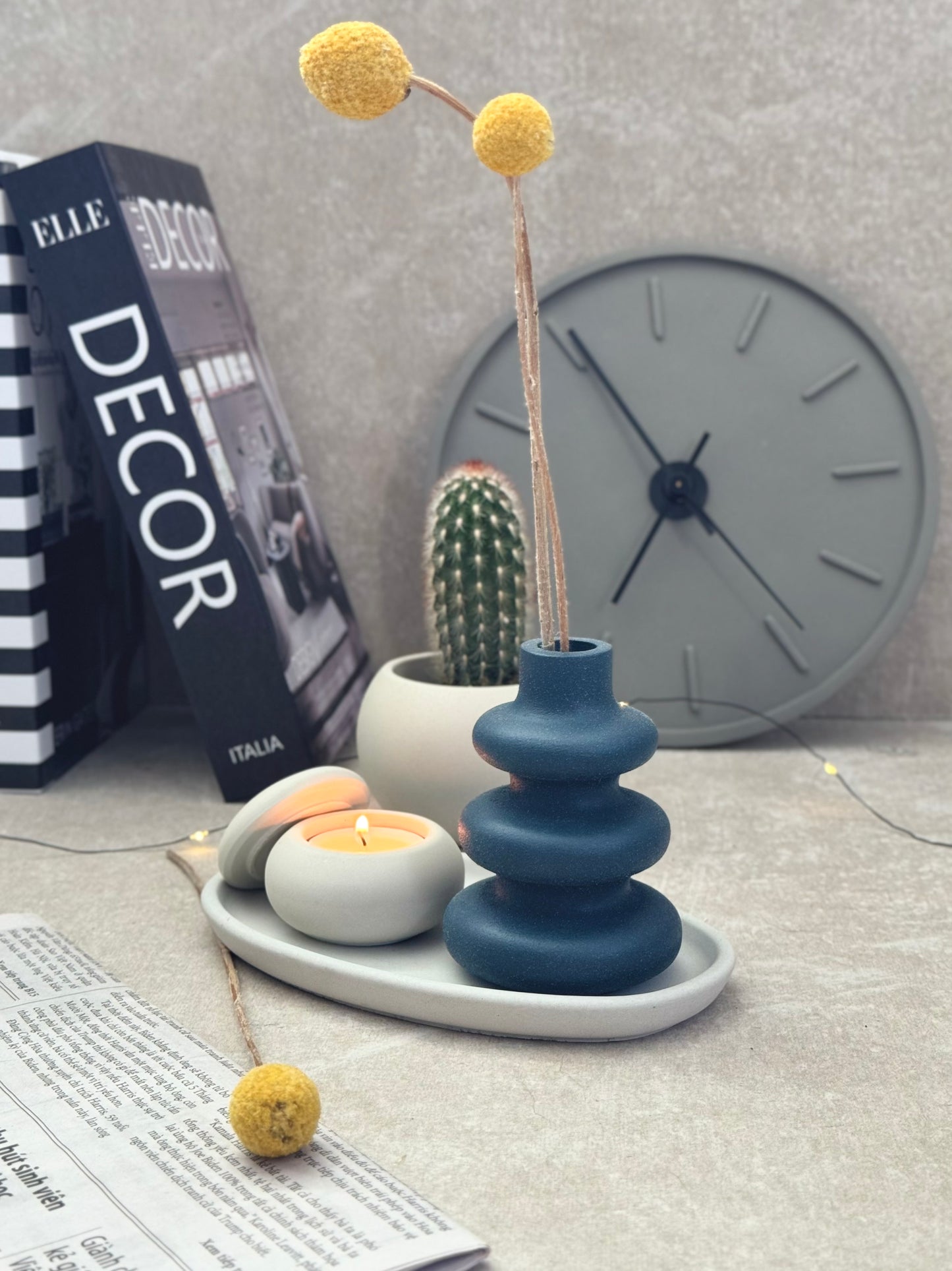 Concrete Bubble Vase
