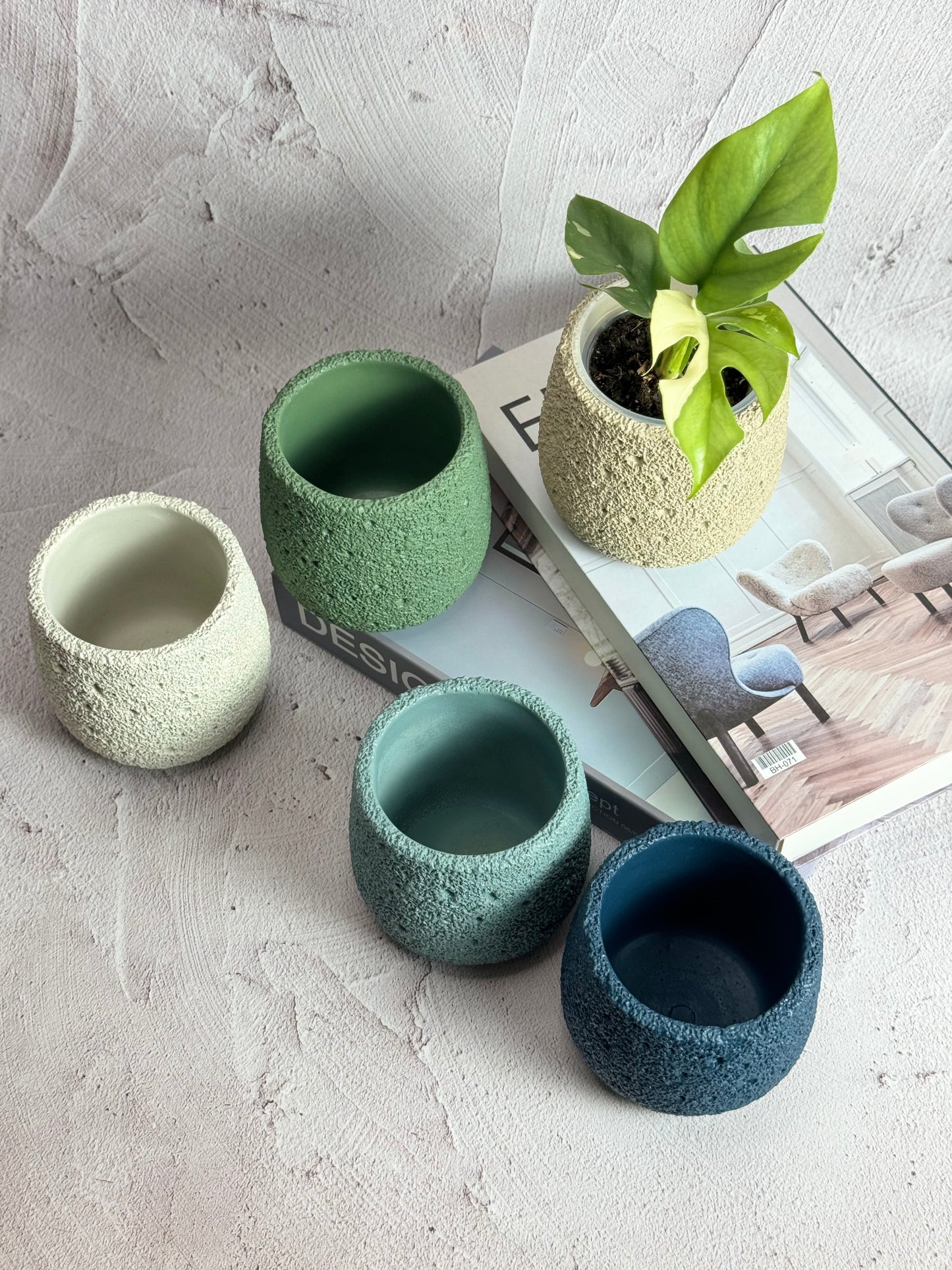 Lava Concrete Pots