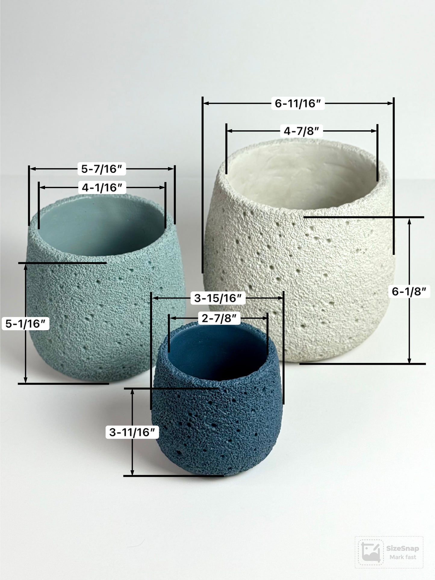 Lava Concrete Pots
