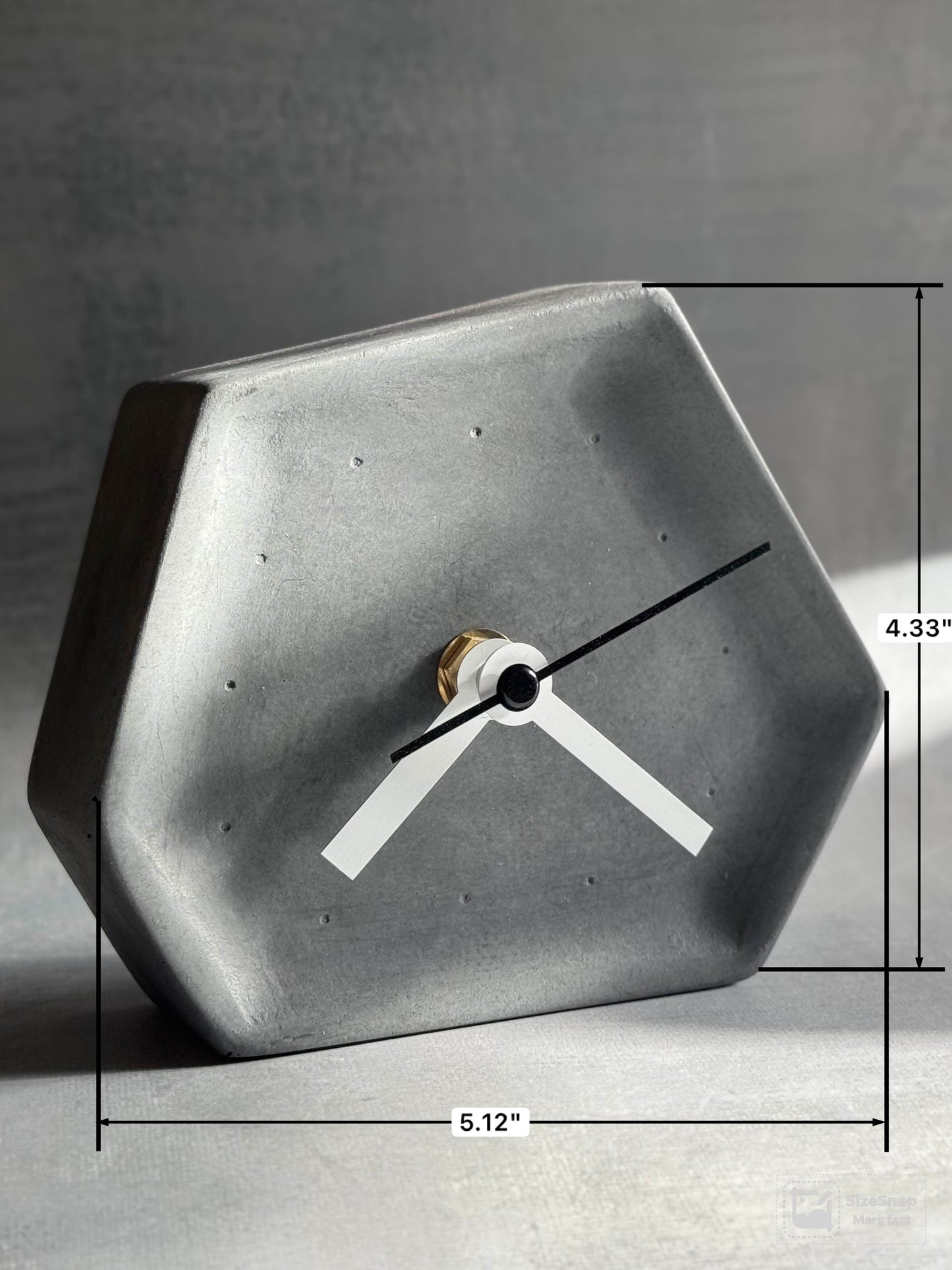 “In Time” Concrete Clock
