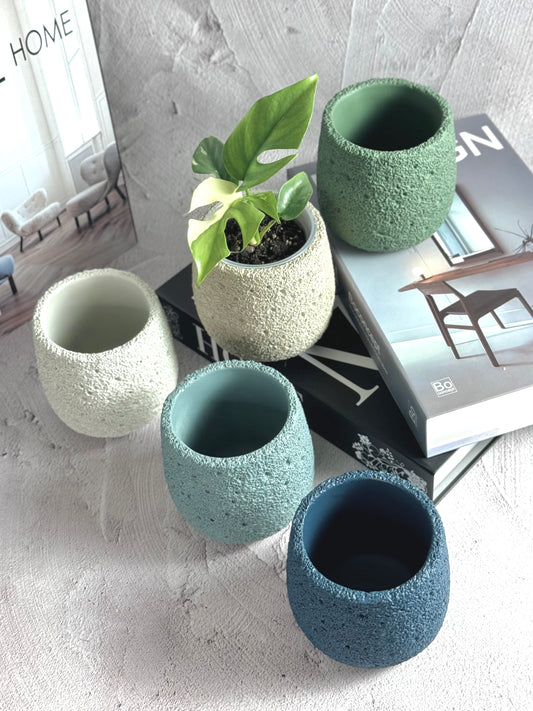 Lava Concrete Pots