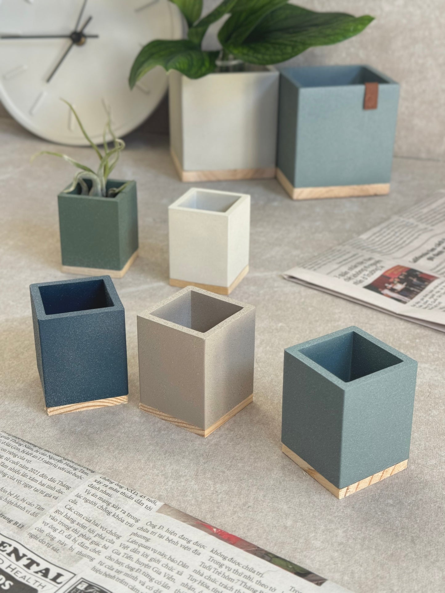 Concrete Cube Planter