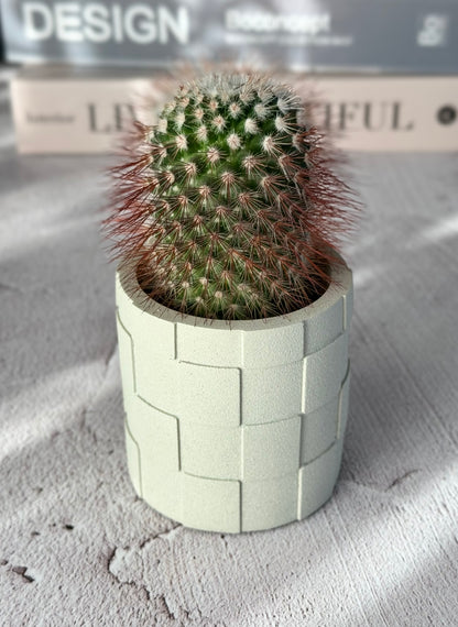 Concrete Checkerboard Planter