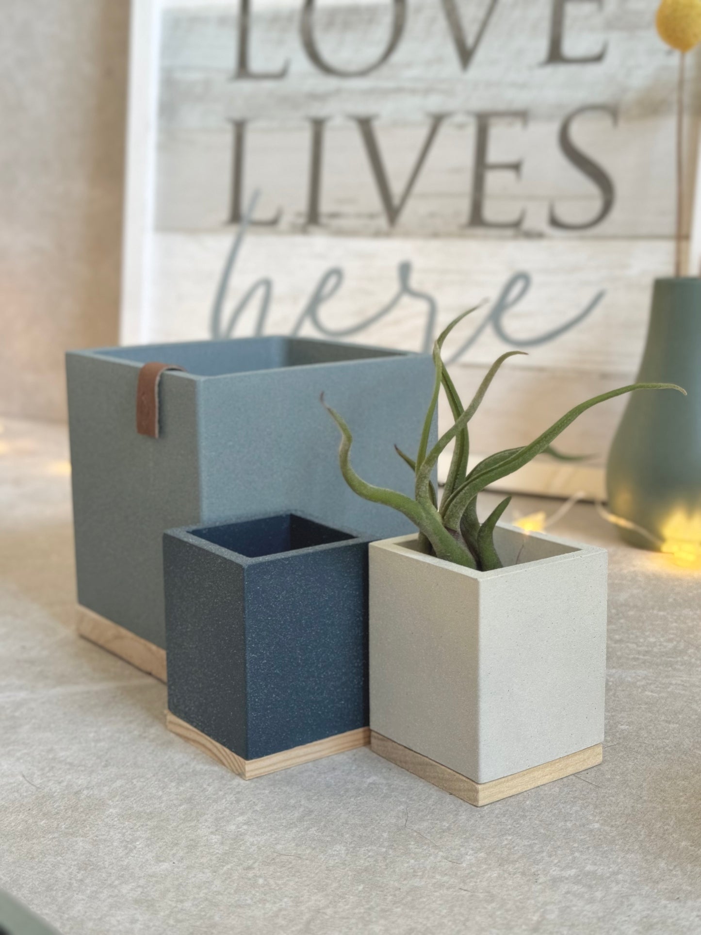 Concrete Cube Planter